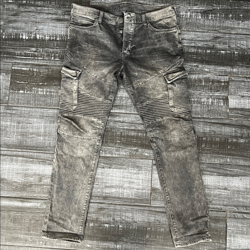 True Religion Jeans ROCCO Relaxed Skinny Button Fly EUC